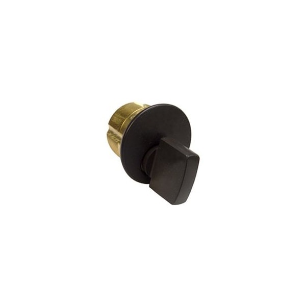 1in Turn Knob Mortise Cylinder with Adams Rite Cam Oil Rubbed Bronze Finish